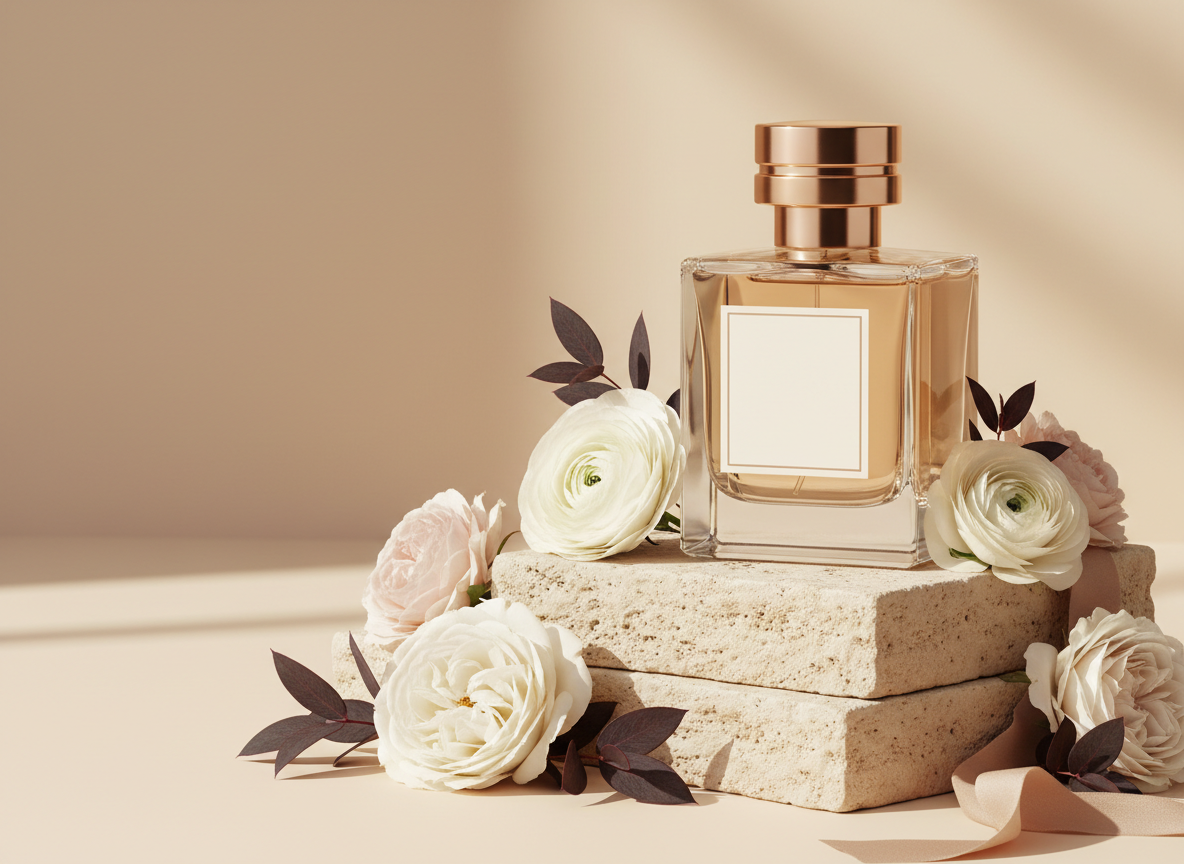 INOVÉRA No. 01 perfume bottle with roses